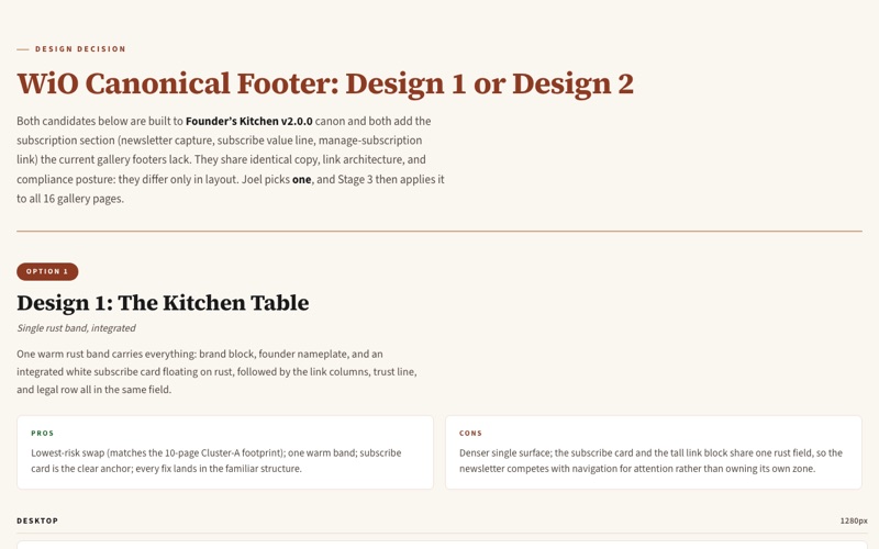 Footer comparison thumbnail
