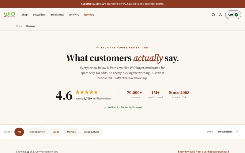 Reviews page thumbnail